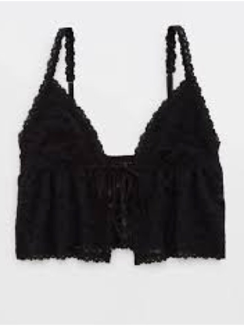 Aerie lace tie front bra top